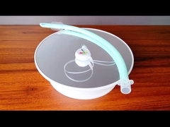 ক্যাপসুল ব্যান্ড দিয়ে মুখের মধ্য দিয়ে এন্ডোট্র্যাকিয়াল টিউব বুদবুদ ইটি টিউব এয়ারওয়ে নির্দেশ করে